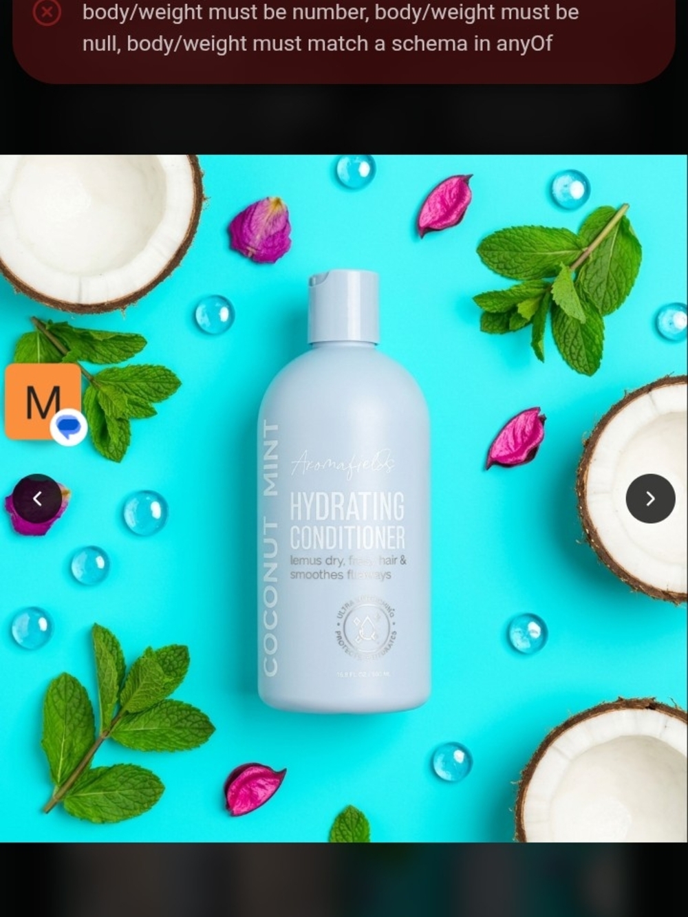 Hydrating Coconut Mint Conditioner - Light Blue Bottle